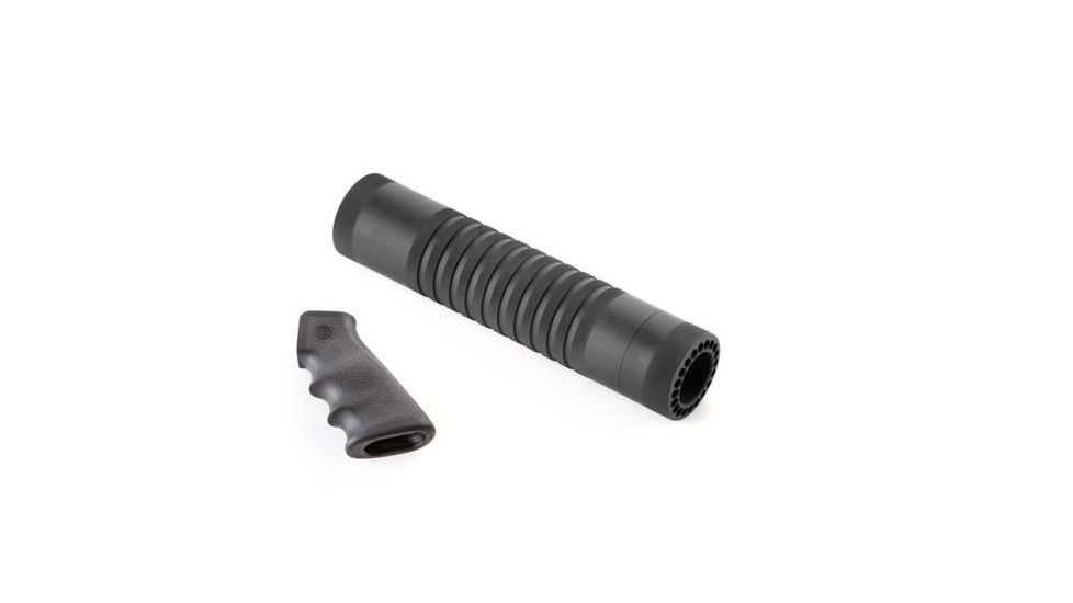 Hogue AR-15/M-16 (Mid Length) Kit - Overmolded Grip and Knurled Aluminum Free Float Forend 15048