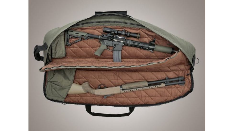 HOGUE Gear Extra Large Double Rifle Bag w/ Front Pocket and Handles, OD Green 10in. Tall 52in. Long 59491