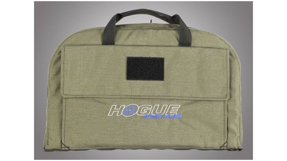 HOGUE Gear Large Pistol Bag w/ Front Pocket and Handles, OD Green 10in. Tall 16in. Long 59271