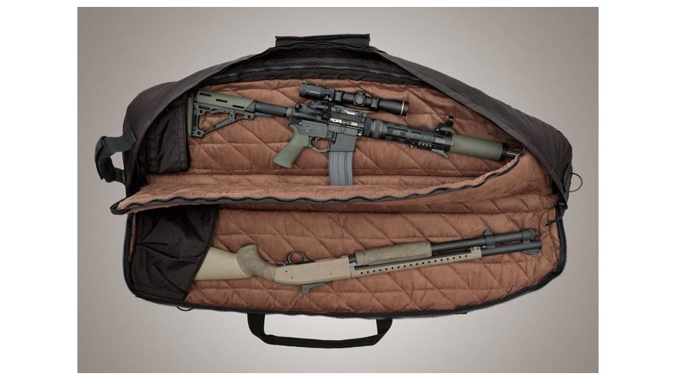 HOGUE Gear Large Double Rifle Bag w/ Front Pocket and Handles, Black 10in. Tall 46in. Long 59470
