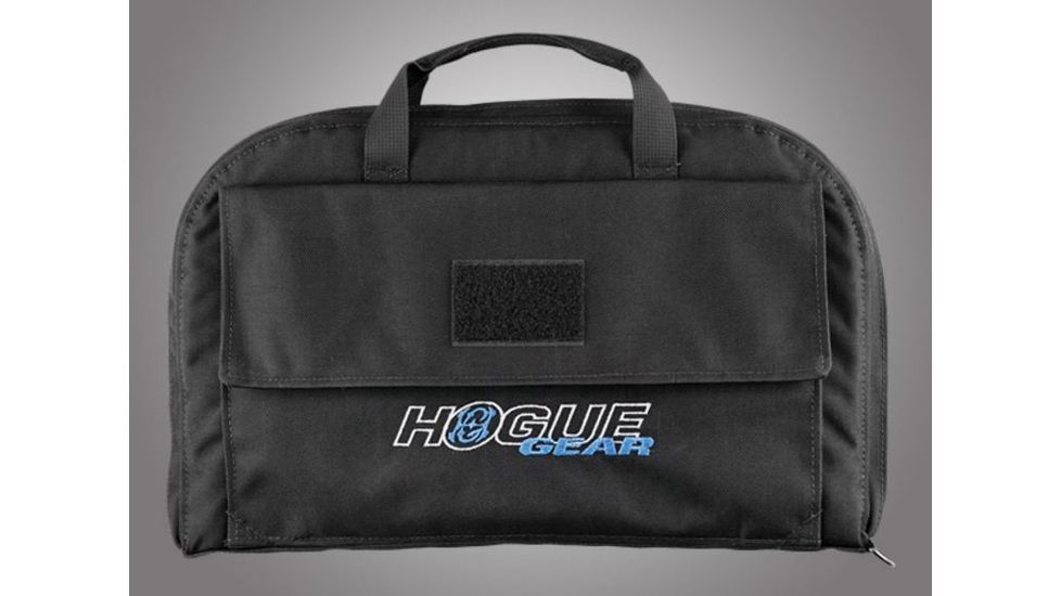 HOGUE Gear Large Pistol Bag w/ Front Pocket and 6 Magazine Pouch, Black 10in. Tall 16in. Long 59260