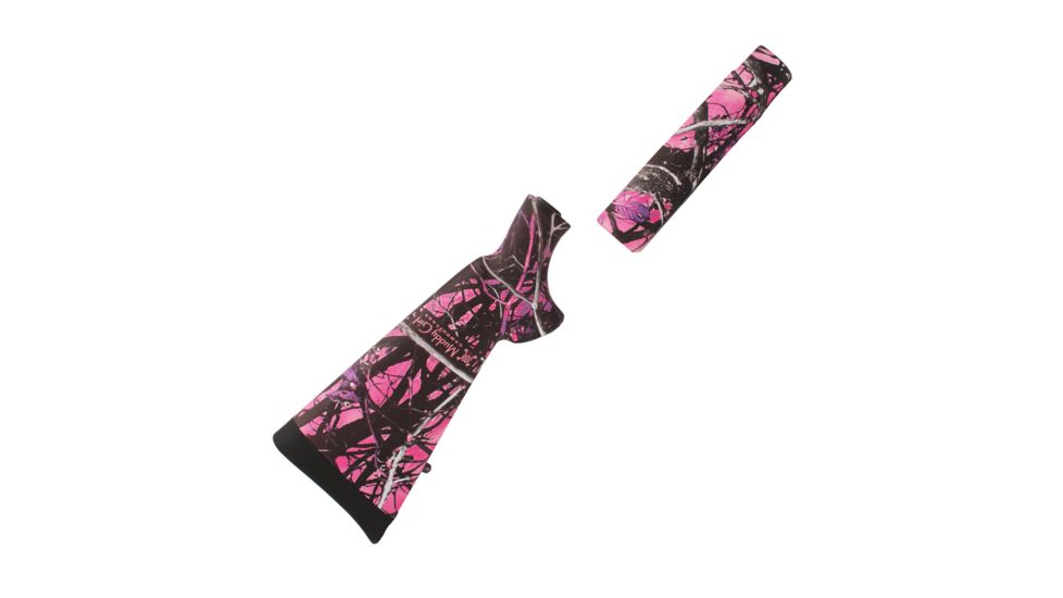 Hogue Mossberg 500 Overmolded Stock Kit, Forend Muddy Girl Camo 196042