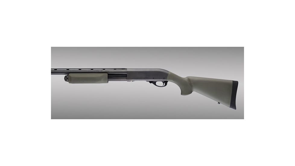 Hogue Remington 870 Overmolded Shotgun Stock Kit With Forend Od Green 08212