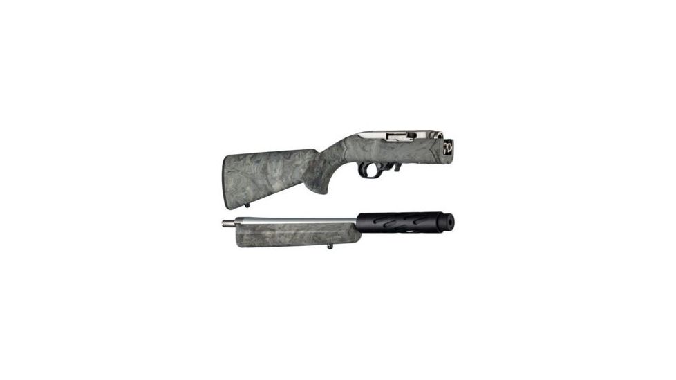 Hogue Ruger 10/22 Takedown Rubber OverMold Stock w/ STD Barrel Channel Ghillie Green, 21840