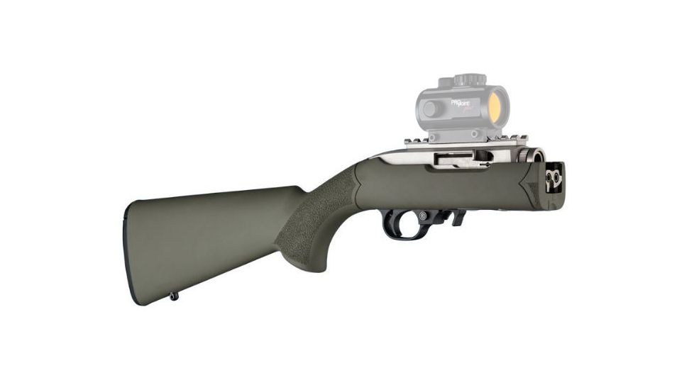 Hogue Ruger 10/22 Takedown Rubber OverMold Stock w/ STD Barrel Channel OD Green, 21240