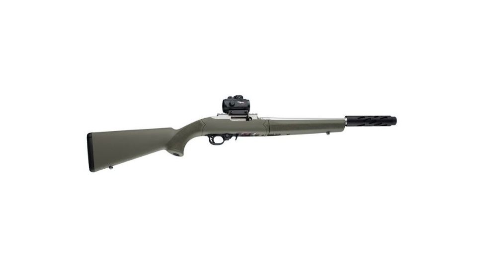 Hogue Ruger 10/22 Takedown Rubber OverMold Stock w/ STD Barrel Channel OD Green, 21240
