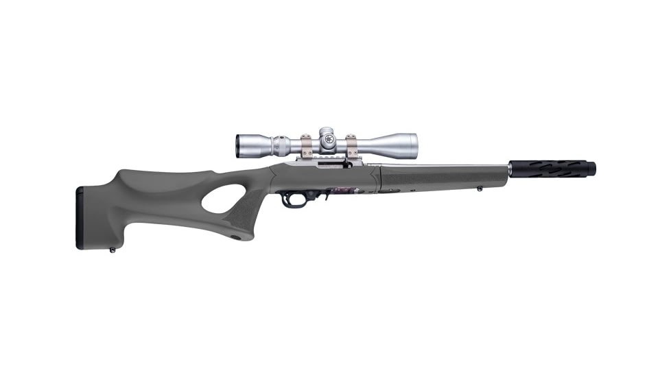 Hogue Ruger 10-22 Takedown Thumbhole Rubber Overmolded Forend Only w/ Standard Barrel Channel, Slate Grey, 21262