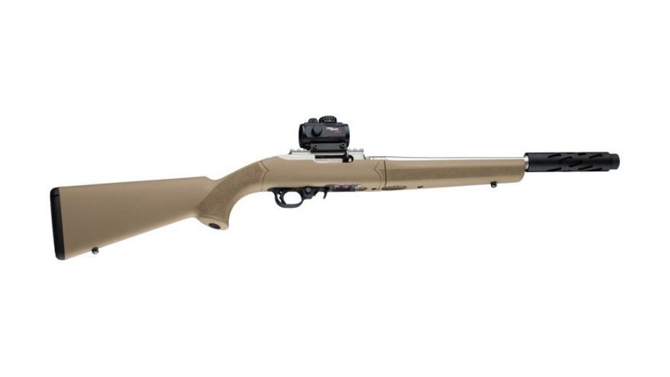 Hogue Ruger 10/22 Takedown Rubber OverMold Stock w/ STD Barrel Channel Flat Dark Earth, 21340