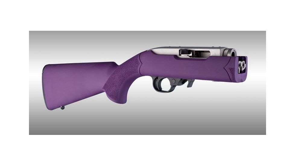 Hogue Ruger 10/22 Takedown Rubber OverMold Stock w/ STD Barrel Channel Purple, 21046