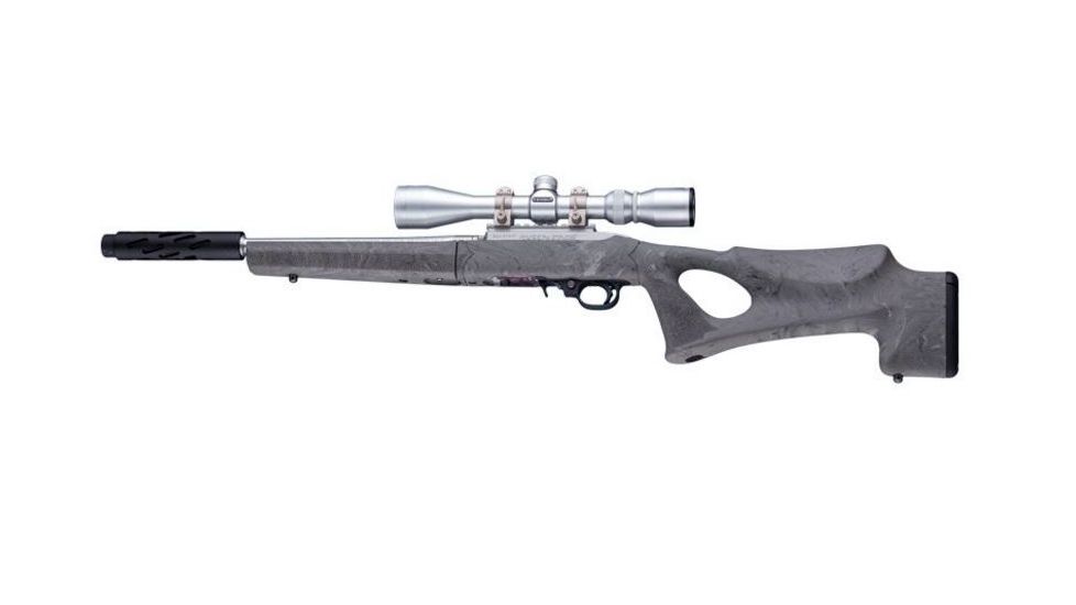 Hogue Ruger 10/22 Takedown Thumbhole Rubber OverMold Stock w/ STD Barrel Channel Ghillie Green, 21860