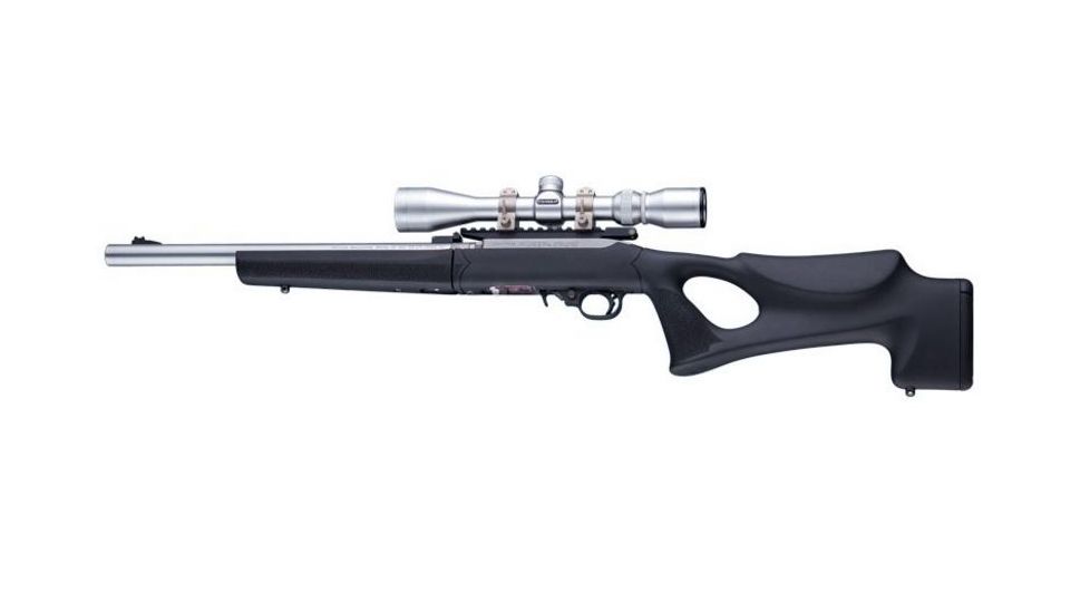 Hogue Ruger 10/22 Takedown Thumbhole Rubber OverMold Stock w/ .920in. Diameter Barrel Channel Black, 21070