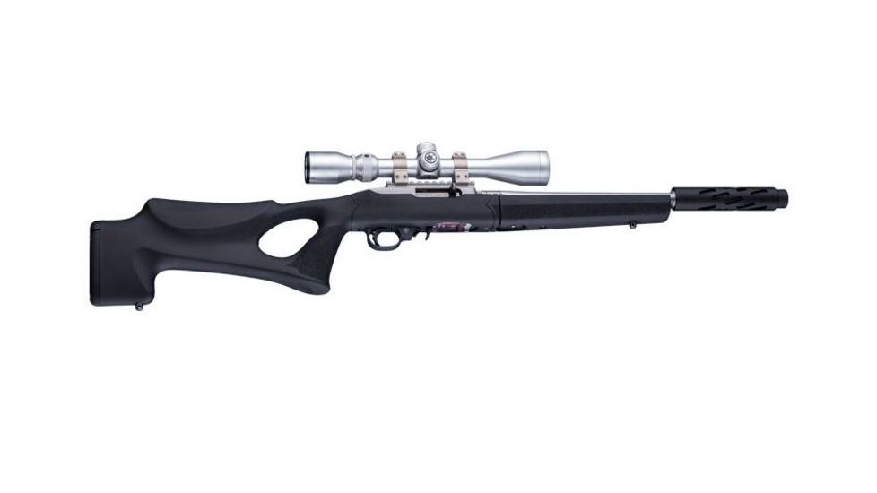 Hogue Ruger 10/22 Takedown Thumbhole Rubber OverMold Stock Only Channel Black, 21060
