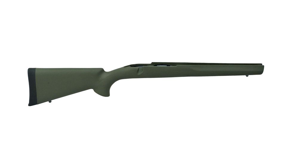 Hogue Pillar Bed Stock, OD Green - Savage 10, 11, 14 &amp; 16 Detachable Box Mag/Hinged Floor Plate Short Action Standard Barrel - 11200 