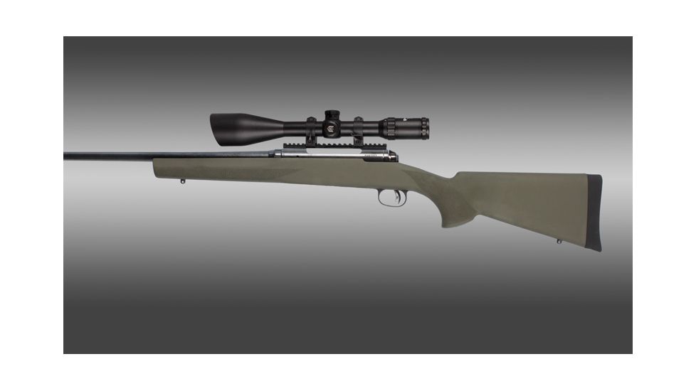Hogue Savage 110, 111, 114 &amp; 116 Top Loading Box Mag Long Action Standard Barrel Pillar Bed Stock OD Green 11205