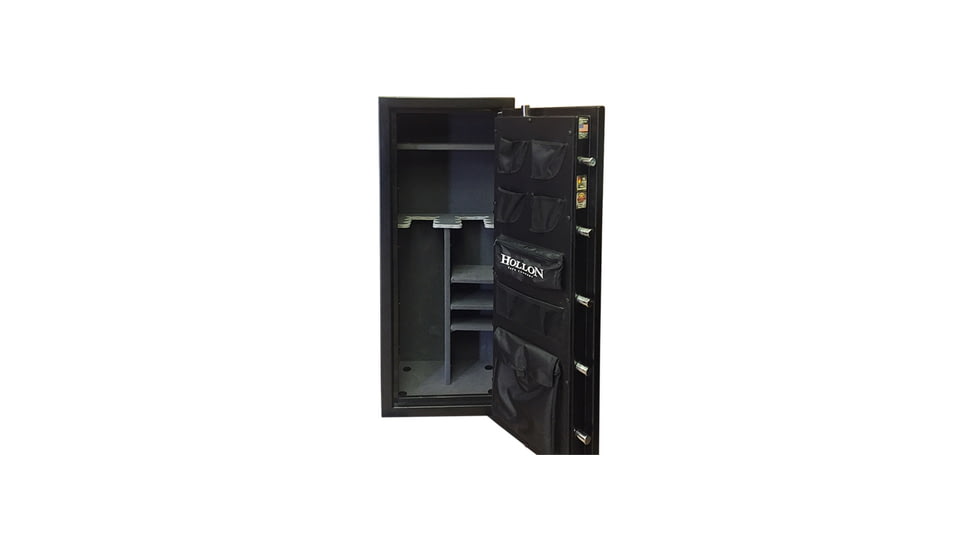Hollon Safe Fireproof, Drill &amp; Ballistic Resistant Gun Safe w/ Sargent &amp; Greenleaf Type 1 Electronic Lock, Black, Small, CS-12E