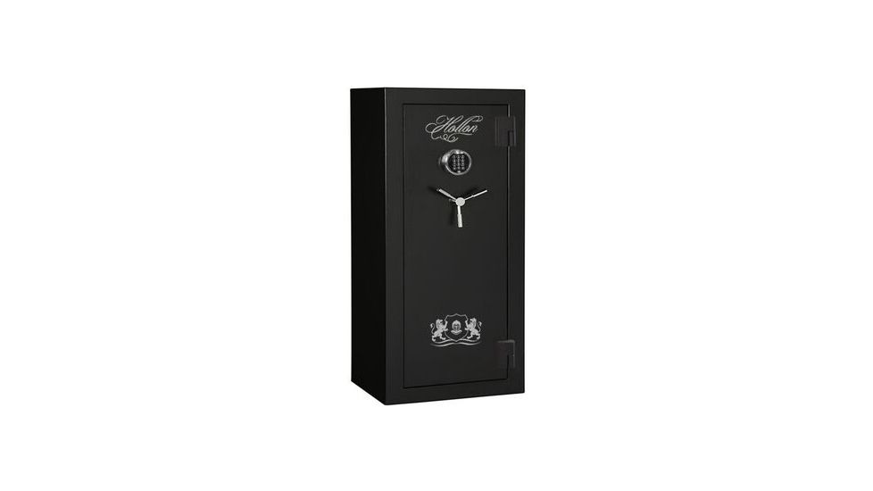 Hollon Safe Fireproof, Drill &amp; Ballistic Resistant Gun Safe w/ Sargent &amp; Greenleaf Type 1 Electronic Lock, Black, Small CS-12E
