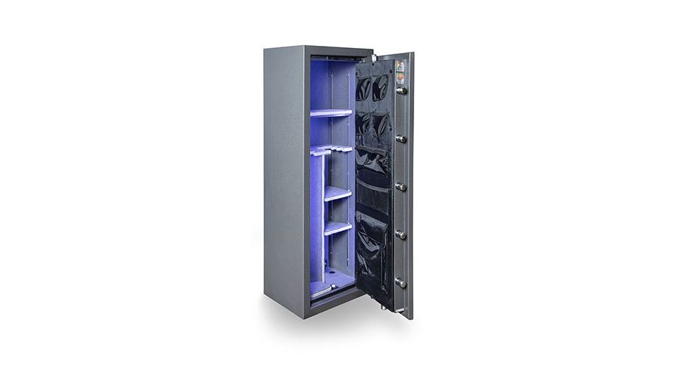 Hollon Safe Hollon BHS-12E Black Hawk Gun Safe, Gray, Large BHS-12E