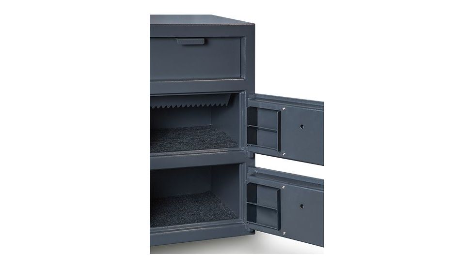 Hollon Safe Hollon FDD-3020CC Double Door Depository Safe, Gray, Medium FDD-3020CC