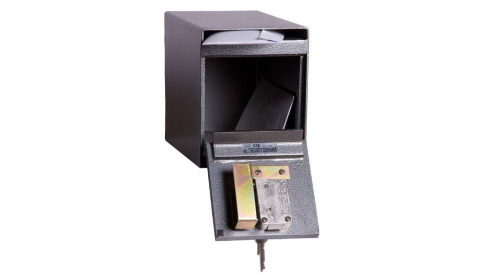 Hollon Safe Hollon HDS-02K Under Counter Drop Safe, Gray, Small HDS-02K