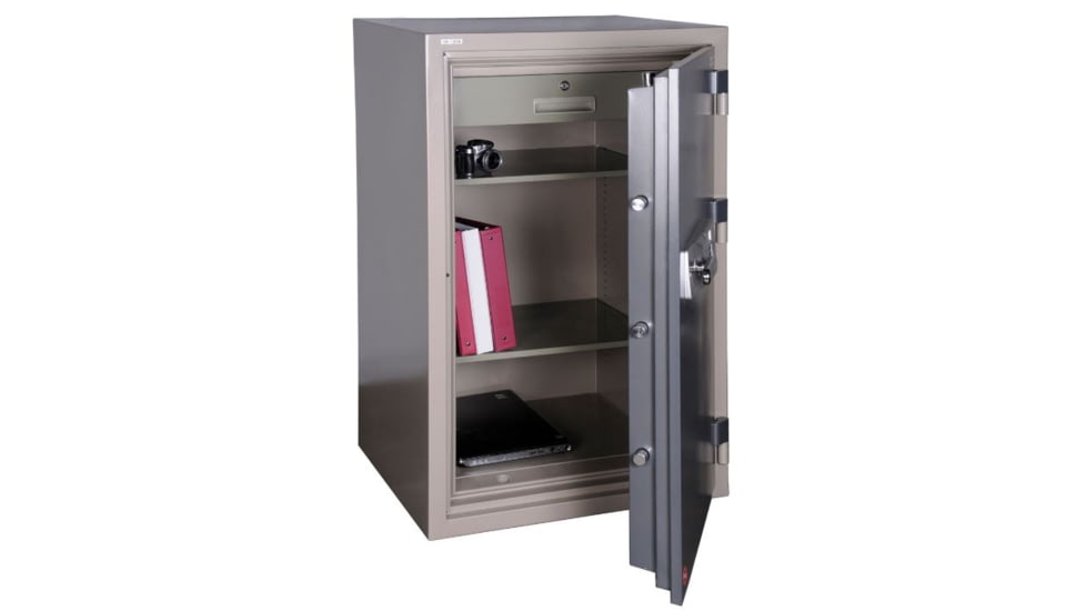 Hollon Safe Hollon HS-1200E Office Safe, Tan Body, Gray Door, Large HS-1200E