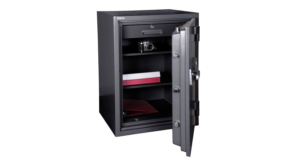 Hollon Safe Hollon HS-880E Office Safe, Tan Body, Gray Door, Medium HS-880E