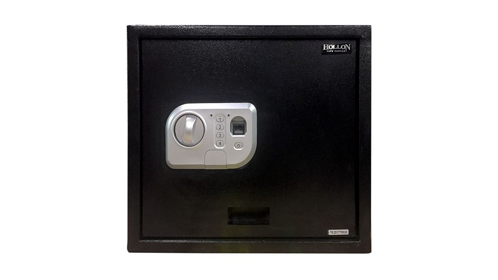 Hollon Safe Pb-Bio-2 Biometric Pistol Safe, Black,  13 3/4 x 15 3/4 x 4 7/8 PB-BIO-2