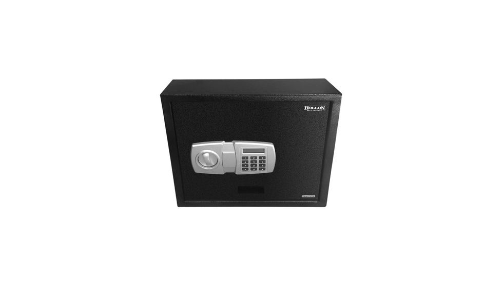Hollon Safe Pbe-2 Pistol Safe, Black,  13 3/4 x 15 3/4 x 4 7/8 PBE-2
