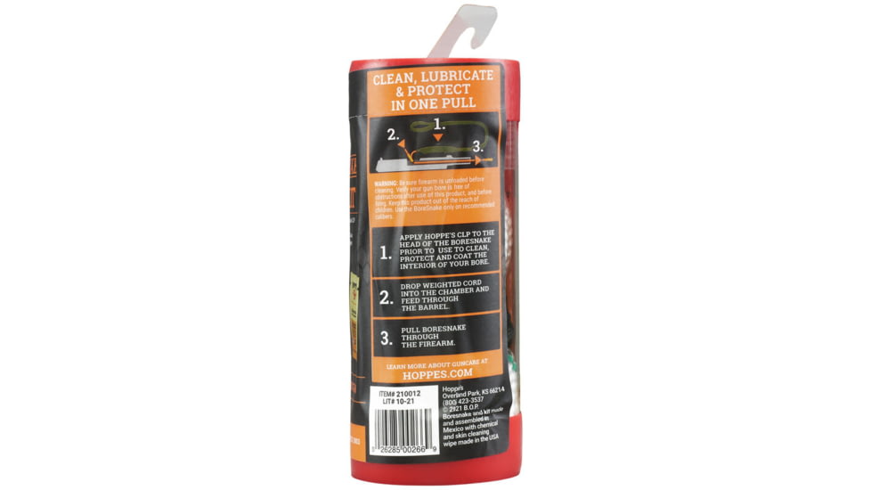 Hoppes 9 Boresnake w/ CLP Cleaning Kit 12GA Shotgun, 210012