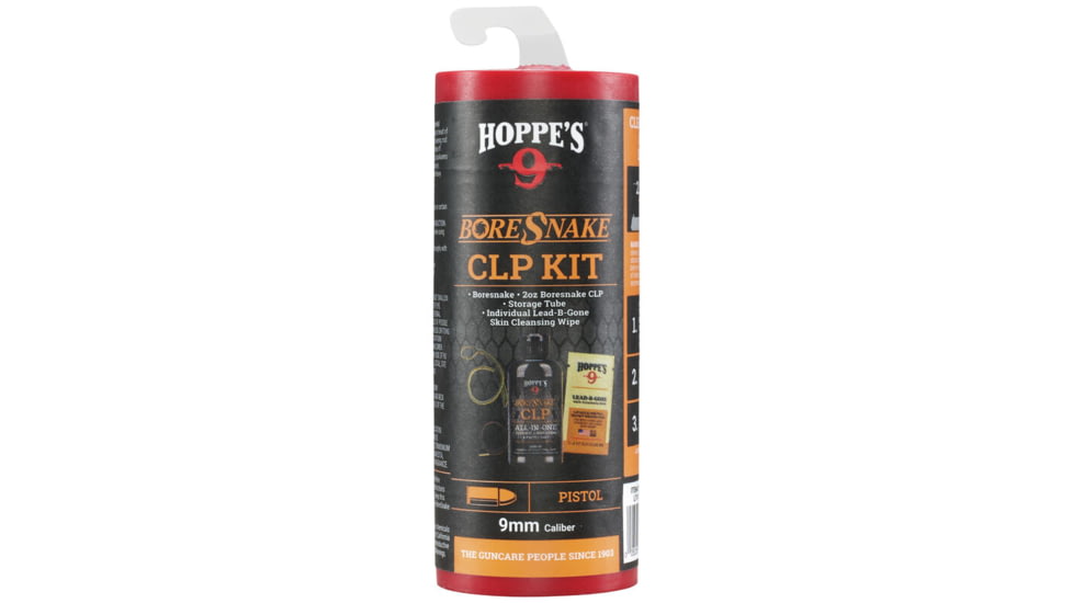 Hoppes 9 Boresnake w/ CLP Cleaning Kit 9mm Pistol, 210009