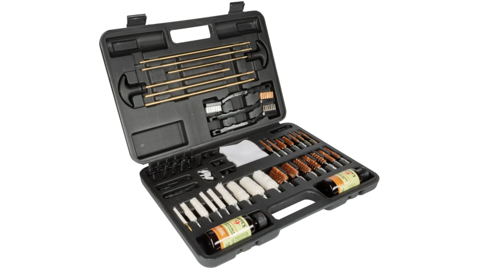 Hoppes 9 Deluxe Cleaning Kit w/ No 9 Cleaner and Oil 62 Piece, Blow Molded, Black, 62108