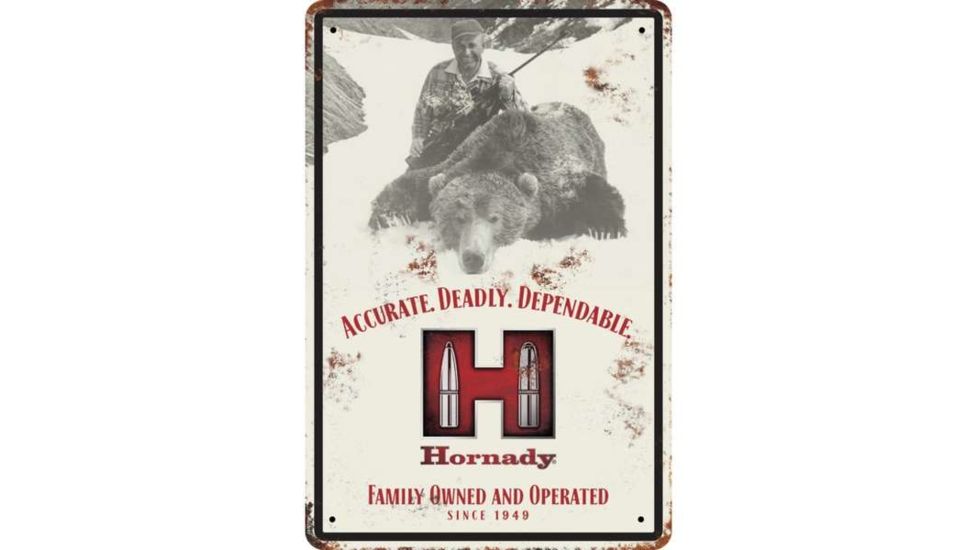 Hornady H Tin Sign 099112