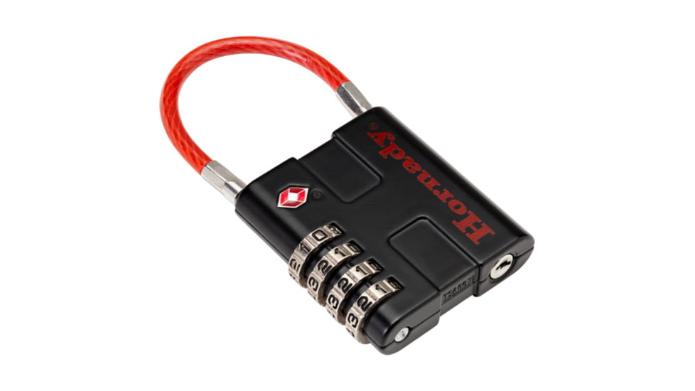 Hornady TSA Padlock w/Cable, 2 Pk, 96022