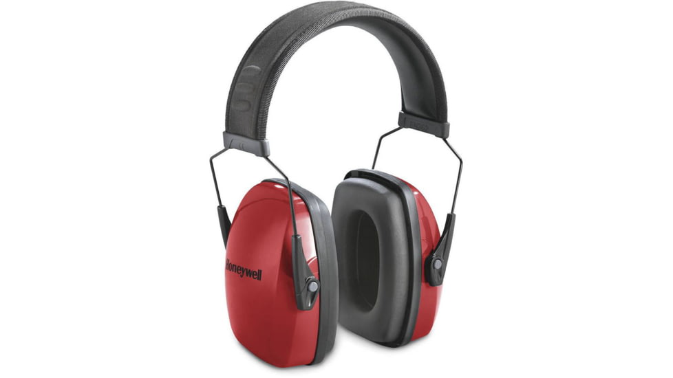 Howard Leight Honeywell L1 Leightning Ear Muffs, 25dB, Red/Black, RWS-53006
