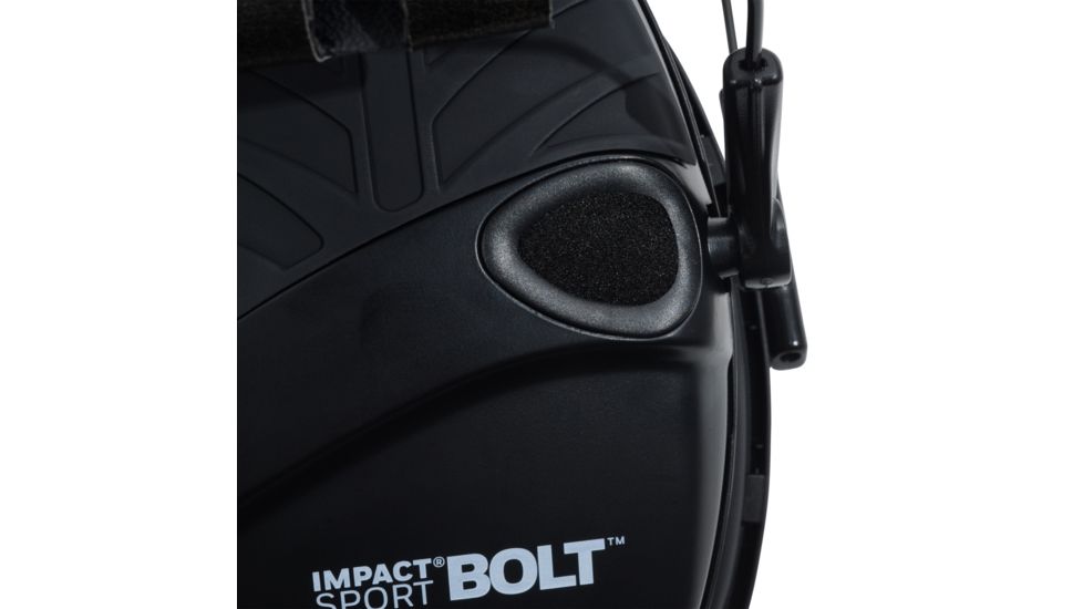 Howard Leight Impact Sport Bolt Electronic Earmuff, Black,One size fits most, R-02525
