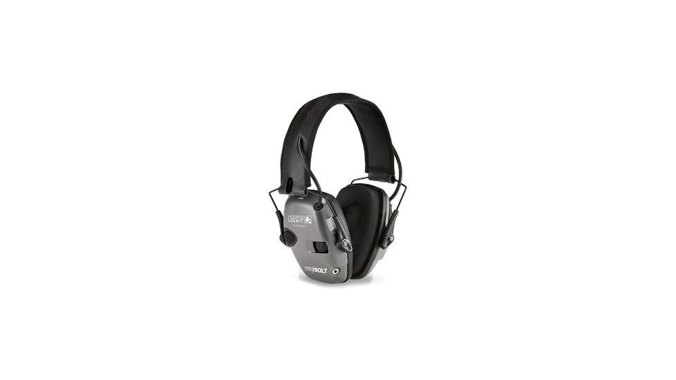 Howard Leight Impact Sport Bolt Electronic Earmuff, Gray, One size fits most, R-02232