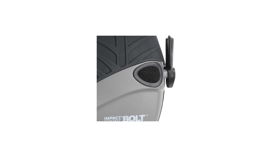 Howard Leight Impact Sport Bolt Electronic Earmuff, Gray, One size fits most, R-02232