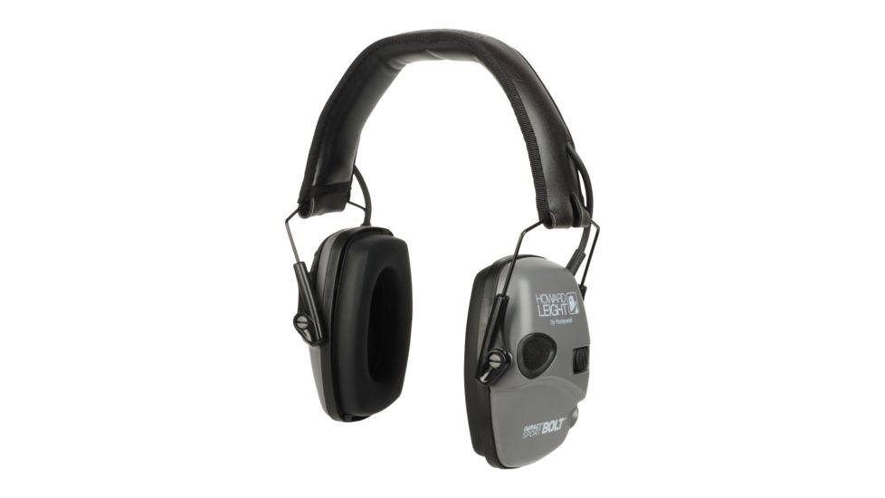 Howard Leight Impact Sport Bolt Electronic Earmuff, Gray, One size fits most, R-02232