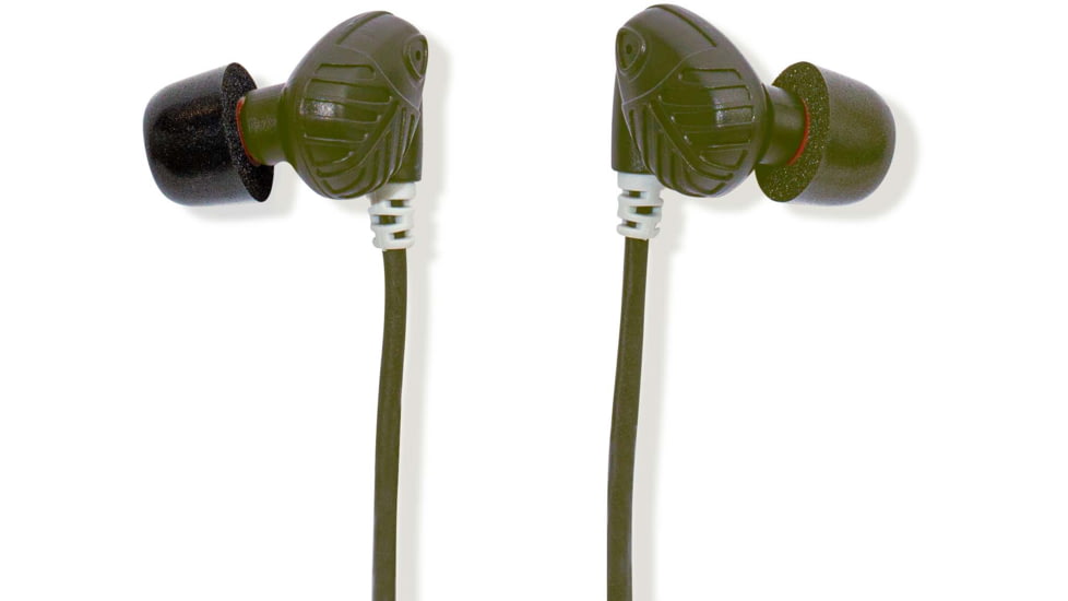 Howard Leight Impact Sport In-Ear Passive Hear Through Technology, OD Green, R-02700