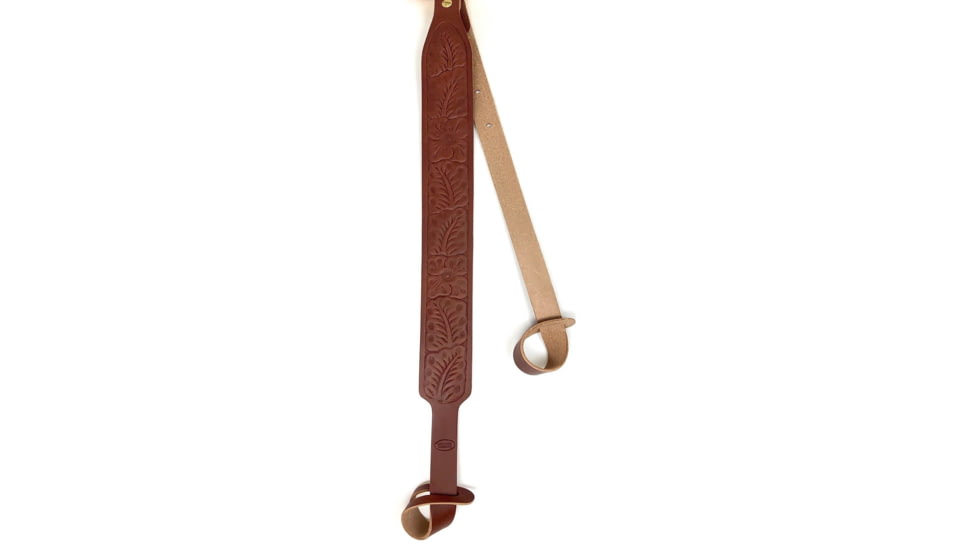 Hunter Two-Point Leather Shotgun Sling, Non-Embossed, Brown, 065-533