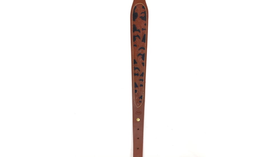 Hunter Company Cobra Rifle Sling, Floral Design, Chestnut Tan, 0108, Chestnut Tan, 108