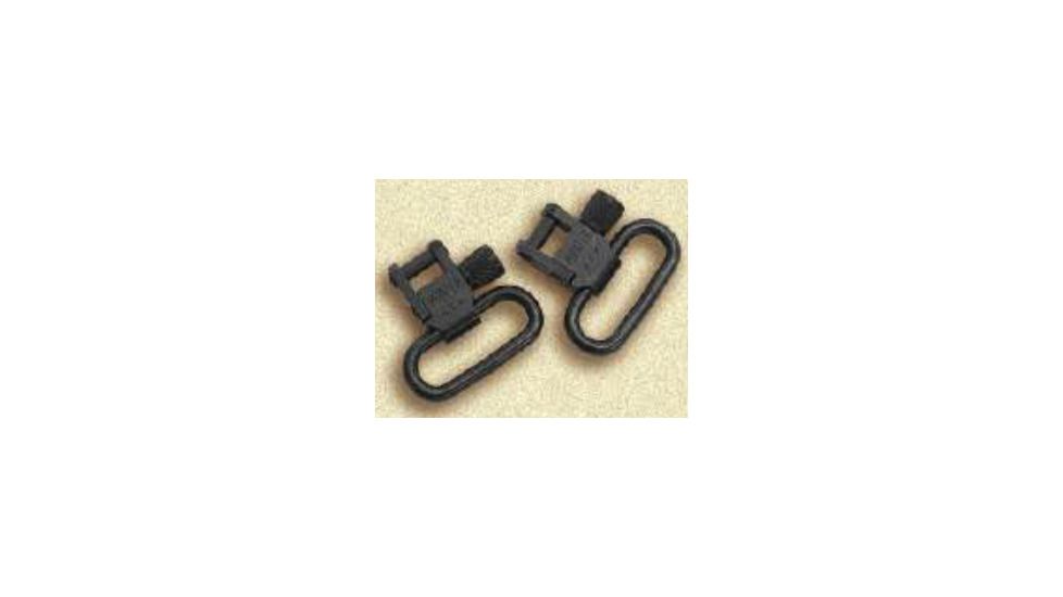 Hunter Company Pair Hunter 1n. Blued Steel Swivels 53903, Black, 024-22