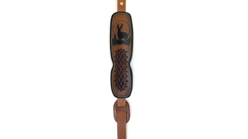 Hunter Company ProHunter Padded Quick Adjust Sling, Deer with Moon Design, Chestnut Tan, 027-184, Chestnut Tan, 027-184
