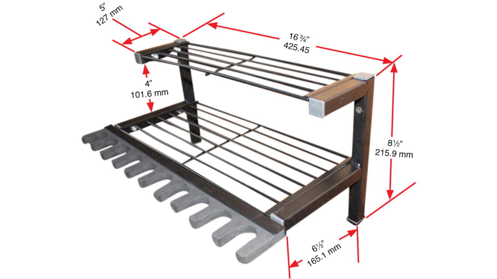 Hyskore Gun And Gear Rack, Black, 30241