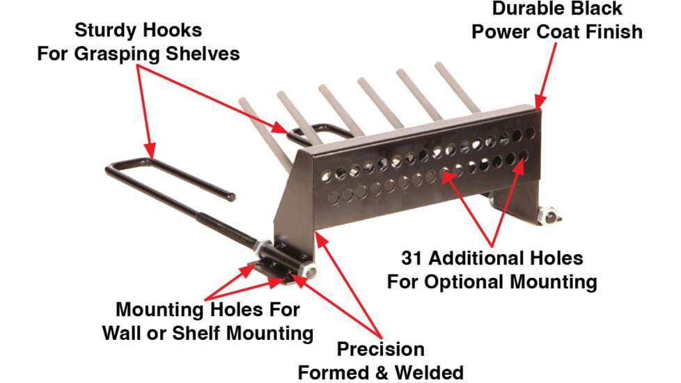 Hyskore Six Gun Speed Rack, Black, 30251