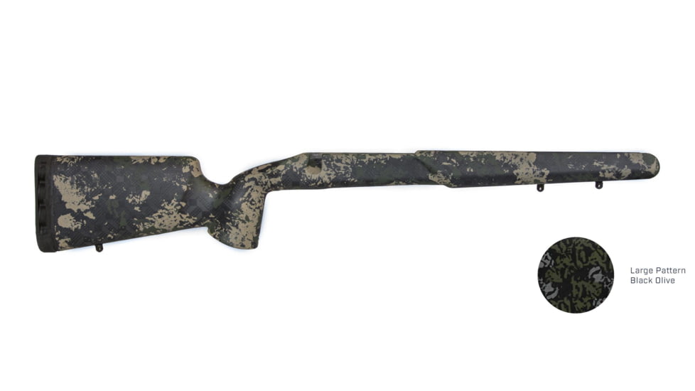 iota Outdoors EKO Rifle Stock for Tikka T3 Line of Rifles with Proof Sendero/M24 Barrel Contour, Black Olive, 13c-131110-01-5328121-1