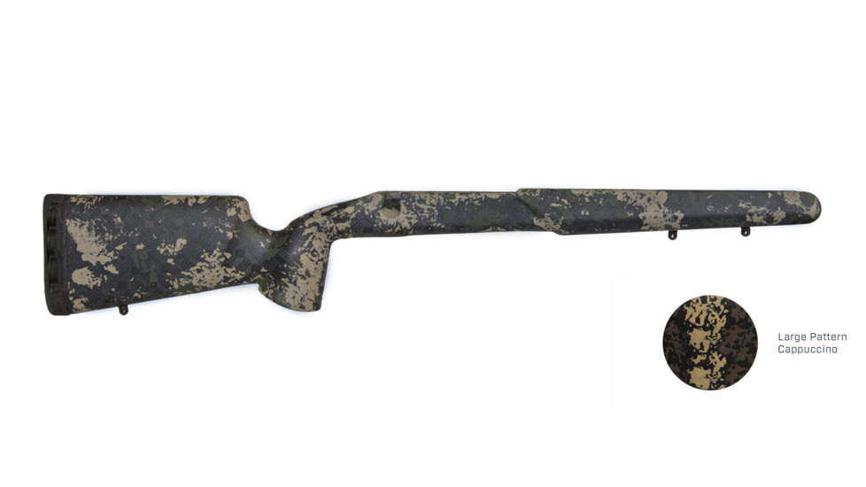 USED DEMO, iota Outdoors EKO Rifle Stock for Tikka T3 Line of Rifles with Proof Sendero/M24 Barrel Contour, Cappuccino, 13C-181510-01-5328121-1, EDEMO1, Used, Condition Fair, Missing Item