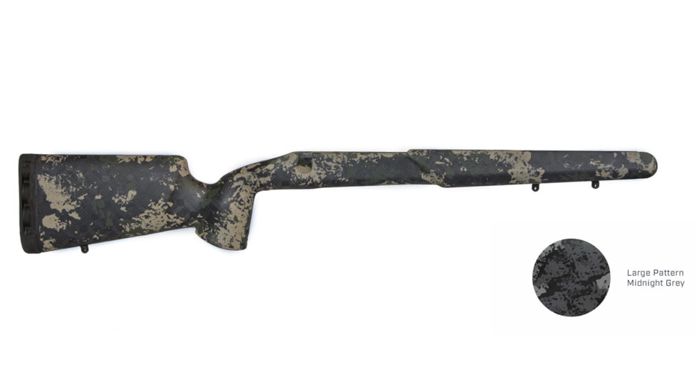 USED iota Outdoors EKO Rifle Stock for Tikka T3 Line of Rifles with Proof Sendero/M24 Barrel Contour, Midnight Grey, 13c-121110-01-5328121-1, EDEMO1