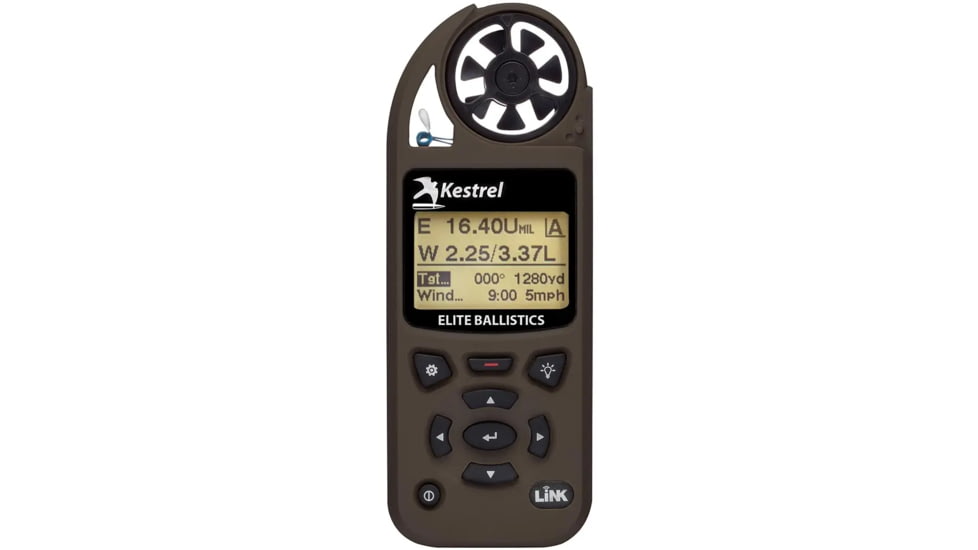 Kestrel Elite Weather Meter w/ Applied Ballistics w/Link, Flat Dark Earth, 0857ALFDE