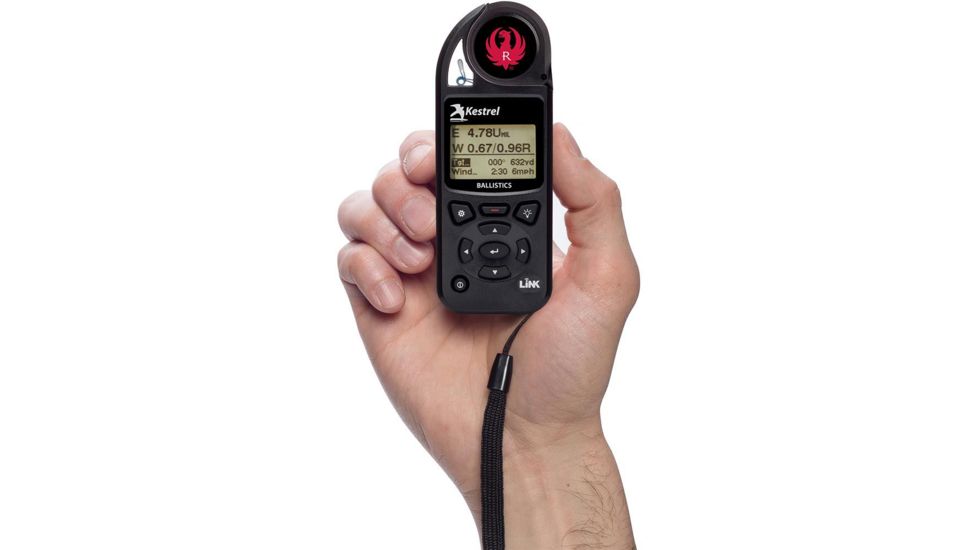 Kestrel Ruger 5700 Ballistics Weather Meter with LiNK, Black, 5.0 x 1.9 x 1.1 in, 0857BLBLK-RUG