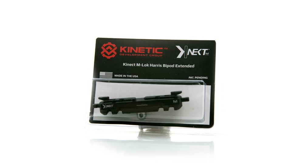 Kinetic Development Group Kinetct MLOK harris Bi pod mount Long version, Black, 4in, Kin5-220